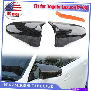 US~[ NTX̃J[{TCh~[Jo[LbvXE30 2014-2018 IS250 IS300H IS350ł Carbon Side Mirror Cover Caps For Lexus IS XE30 2014-2018 IS250 IS300h IS350