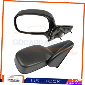 US~[ 2002N2009Ñ_bW1500 p/ueNX`nEWO}jAtH[hyA~[ For 2002-2009 Dodge Ram 1500 P/U Black Textured Housing Manual Fold Pair Mirrors