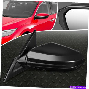 US~[ 16-20̃z_VrbNOEX^Cp[+MhCo[TChAr[~[ FOR 16-20 HONDA CIVIC OE STYLE POWERED+HEATED DRIVER LEFT SIDE REAR VIEW MIRROR