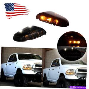 US~[ 09-142x_bWRAM 1500A10-14 2500X[NXCb`obNLEDTCh~[Cg 2X For 09-14 Dodge Ram 1500, 10-14 2500 Smoked Switchback LED Side Mirror Lights