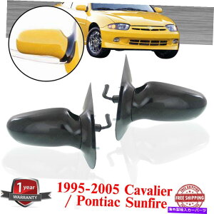 US~[ 1995-05 Cavalier / Sunfirê߂2~[}jA[g̐܂肽ݓh\ Set of 2 Mirror Manual Remote Non-Fold Paintable For 1995-05 Cavalier / Sunfire