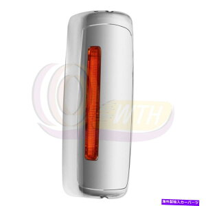 US�~���[ 2002-2018�̃N�����~���[�J�o�[LED�����̍��ۃv���X�^�� Chrome Mirror Cover For 2002-2018 International Prostar With LED Left Side�y���s�A���i�z
