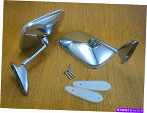 US~[ V{[tH[hzbgbhJX^N5.9 "x3.9"XlbNTChr[~[yA Chevy Ford Hot Rod Custom Chrome 5.9"x3.9" Swan Neck Side View Mirrors Pair