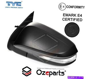 US~[ LH LHS̓dhA~[ubNLEDg^nCbNX15?20 2WD 4WD LH LHS Left Hand Electric Door Mirror Black LED For Toyota Hilux 15~20 2WD 4WD