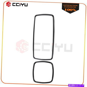 US�~���[ 2003-2015 Freightliner M2�Ɍ����čL�p���ƃ��C���~���[�u���b�N�����M����܂��� Wide Angle Mirror and Main Mirror Black Heated For 2003-2015 Freightliner M2