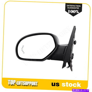 US�~���[ �����̖�󐅂��܂胉���v�p���[���M�������u���b�N�~���[07-13�V�{���[GMC Left Side Arrow Puddle Lamp Power Heated Memory Black Mirror For 07-13 Chevy GMC�y���s�A���i�z