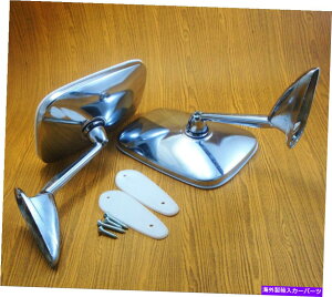 US~[ {{142 GL DL 164 1800GNXvXNtF_[~[hAFR/EyA Volvo 142 GL DL 164 1800 Express Chrome Fender Mirrors Door FR Left/Right Pair