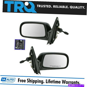 US�~���[ TRQ�}�j���A�����o�[���샊���[�g�~���[�y�A�Z�b�gLH��RH��00-05�g���^�G�R�[ TRQ Manual Lever Operated Remote Mirrors Pair Set LH & RH for 00-05 Toyota Echo�y���s�A���i�z