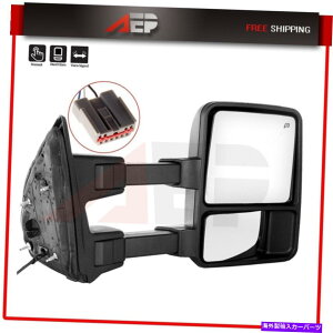 US~[ i1s[Xj03-07tH[hF250-550tH[hubNM}jẢE~[ (1 piece) Right Side Mirror For 03-07 Ford F250-550 Fold Black Signal Manual