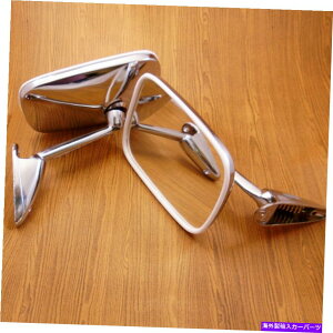 US~[ vW[404 504m[R12 r 12NEBOtF_[~[yANVbNA FOR PEUGEOT 404 504 RENAULT R12 R 12 CHROME WING FENDER MIRROR PAIR CLASSIC RARE