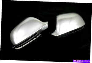 US~[ AEfBA3 A4 A6 A8̃}bgNTCh~[Lbv Matt Chrome Side Mirror Cap Replacement For Audi A3 A4 A5 A6 A8