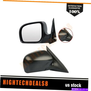 US~[ 2009-10XotHX^[}jAtH[hCgeNX`ɐݒ肳ꂽp[~[ Power Towing Mirrors Set For 2009-10 Subaru Forester Manual Fold Light Textured