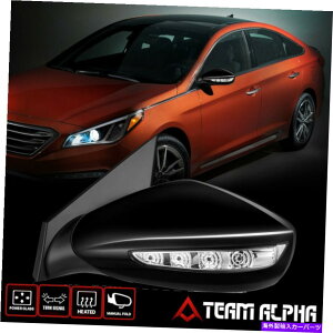 US�~���[ 2011-2015�t�B�b�g�q�����_�C�\�i�^[���h���C�o�[��] OE�X�^�C���p���[+�q�[�g+�V�O�i���~���[ Fits 2011-2015 Hyundai Sonata[Left Driver Side]OE Style Power+Heat+Signal Mirror�y���s�A���i�z