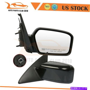 US~[ 06-10tH[ht[WJ[[t@[p[phvubNq[gLR~[ For 06-10 Ford Fusion Lincoln Zephyr Power Puddle Lamp Black Heated L&R Mirrors