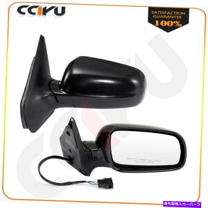 US~[ 1997-07tHNX[QStIVWFb^̃p[M}jAtH[hubNyA~[ Power Heated Manual Fold Black Pair Mirrors For 1997-07 Volkswagen Golf IV Jetta