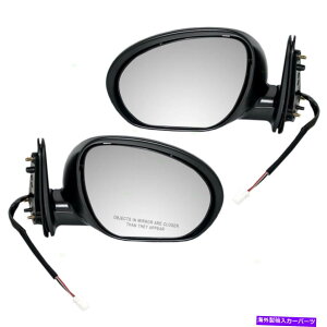 US~[ TChr[̃Zbgp[X[Y~[09-11 12 13 14YL[u Set of Side View Power Smooth Mirrors Heated for 09-11 12 13 14 Nissan Cube