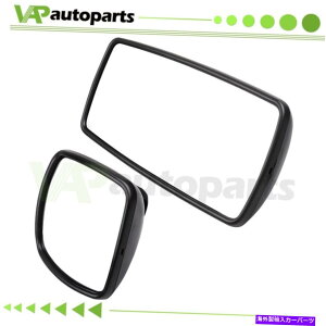 US�~���[ �������M���ꂽ���C���~���[ +�L�p���ɓK������03-16 Freightliner Columbia M2 Black Heated Main Mirror + Wide Angle Mirror Fits 03-16 Freightliner Columbia M2