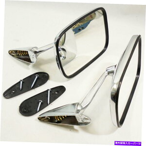 US~[ BMW 1500 1600 1800 2000A1964-75NtF_[hA~[gNVbNx2 For BMW 1500 1600 1800 2000, 1964-75 Chrome Fender Door Mirrors Retro Classic x2