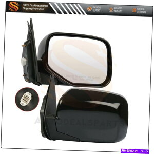 US~[ r[~[2006-2007z_bWCLHRHTChp[ubN}jAtH[h View Mirrors Fits 2006-2007 Honda Ridgeline LH&RH Side Power Black Manual Fold