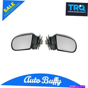 US�~���[ TRQ�u���b�N�p���[���M�T�C�h�h�A�~���[���ƉE�y�A�̓u���U�[S10�W�~�[�Ƀt�B�b�g���� TRQ Black Power Heated Side Door Mirrors Left & Right Pair Fits Blazer S10 Jimmy�y���s�A���i�z