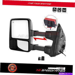 US~[ 2008-2016 F250 F350-F550̃r[~[̎蓮܂肽ݍ^[M Manual Fold Black Turn Signal For 2008-2016 F250 F350-F550 Left Side View Mirror