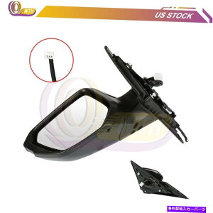 US~[ 2016-2018̃p[A~[z_VrbNubNX[YtH[h Power Rear Mirror For 2016-2018 Honda Civic Black Smooth Fold Left Side