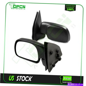US~[ 1999 - 15NtH[hF-250yATChNA}jAtH[hGNXeA~[2Zbg Set of 2 For 1999-15 Ford F-250 Pairs Side Clear Manual Fold Exterior Mirrors