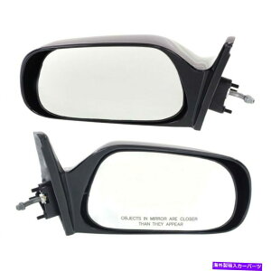 US~[ 1988-19922~[}jA[g̃Zbgg^J[Eh\ Set Of 2 Mirror Manual Remote For 1988-1992 Toyota Corolla Left Right Paintable