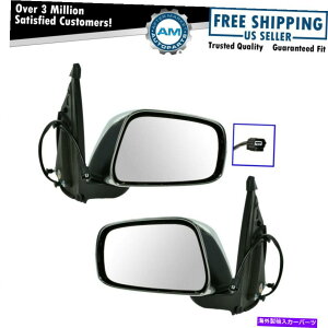 US~[ YteBAXYLԓsbNAbvgbNɃZbgꂽNp[~[yA Chrome Power Mirrors Pair Set For Nissan Frontier Suzuki Equator Pickup Truck