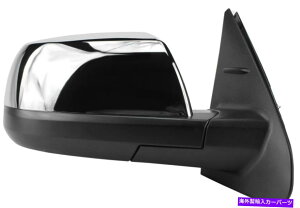 US~[ 14-19g^chtBbgVXeqETCh~[ubNw/NJo[ 14-19 Toyota Tundra Fit System Passenger Right Side Mirror Black w/ Chrome Cover