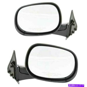 US~[ 1998N2001Ñ_bW1500}jAtH[heNX`ubN2~[}jÃZbg Set Of 2 Mirror Manual For 1998-2001 Dodge Ram 1500 Manual Fold Textured Black
