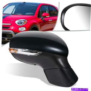 USミラー フィット16-20フィアット500X駆動加熱信号助手席サイドミラー右fi1321104 Fit 16-20 Fiat 500X Powered Heated Signal Passenger Side Mirror Right FI1321104