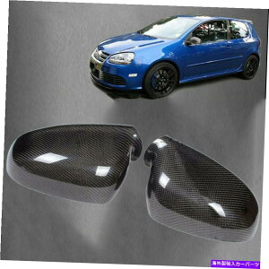 US~[ VW Golf 5 MK5 GTI PASSAT 05-09 2PCSAJ[{t@Co[TCh~[Jo[Lbvp For VW Golf 5 MK5 GTI Passat 05-09 2pcs Real Carbon Fiber Side Mirror Cover Cap