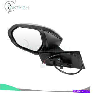 US~[ 16-18g^vEXTCh~[ubN}jAeXXR[vLĤ߂ɉMꂽMd Signal Power Heated For 16-18 Toyota Prius Side Mirror Black Manual Telescope LH