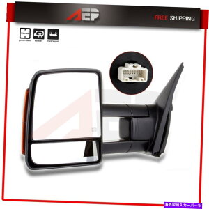 US~[ i1xj07-16̍TCh~[g^chtH[hubNMd͉M (1X) Left Side Mirror For 07-16 Toyota Tundra Fold Black Signal Power Heated