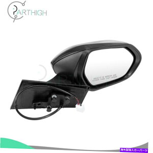 US~[ 16-18g^vEXTCh~[ubN}jAeXXR[vRĤ߂ɉMꂽMd Signal Power Heated For 16-18 Toyota Prius Side Mirror Black Manual Telescope RH