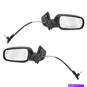 US~[ yA}jA[gTCh~[VWStWFb^p̃NAXvbgKX[^Cv Pair Manual Remote Side Mirrors w/ Clear Split Glass Euro Type for VW Golf Jetta