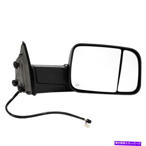 US�~���[ 2010�N�_�b�WRAM 3500�̂��߂̃p�h�����C�g�t���̏�q���̃p���[���M�����~���[ Passenger Side Power Heated Tow Mirror w/Puddle Light for 2010 Dodge Ram 3500�y���s�A���i�z