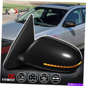US~[ hCo[TCh쓮̉M^[VOiAr[~[10-13tHe Left Driver Side Powered Heated Turn Signal Rear View Mirror for 10-13 Forte