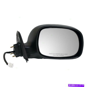 US~[ Vq00-06g^chp̃Ntp[TCh~[OXnEWO New Passengers Power Side Mirror Glass Housing w/ Chrome for 00-06 Toyota Tundra