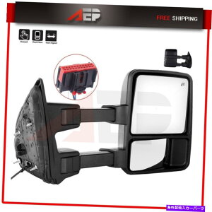 US~[ i1s[Xj08-16 F250-F550}jAtH[hubNM}jẢE~[ (1 piece) Right Side Mirror For 08-16 F250-F550 Manual Fold Black Signal Manual