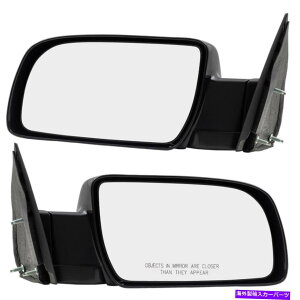 US~[ yA}jATCh~[w/c/ksbNAbvxÕuU[^z[Rp̋x[X Pair Manual Side Mirrors w/Metal Base for C/K Pickup Suburban Blazer Tahoe Yukon