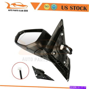 US�~���[ 2016-2018��HO1320283�z���_�V�r�b�N�p���[�@�\�u���b�N���T�C�h�~���[ HO1320283 For 2016-2018 Honda Civic Power Function Black Left Side Mirror�y���s�A���i�z