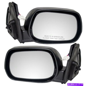 US~[ VyAZbgp[TChr[~[KXnEWO01-05g^RAV4̔M New Pair Set Power Side View Mirror Glass Housing w/o Heat for 01-05 Toyota RAV4