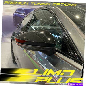 US~[ AEfBC8 A6 S6 A7 S7 A8 W/ LANEAVXgp̌ubNTCh~[Jo[Lbv Gloss Black Side Mirror Cover Caps for Audi C8 A6 S6 A7 S7 A8 W/ lane assist