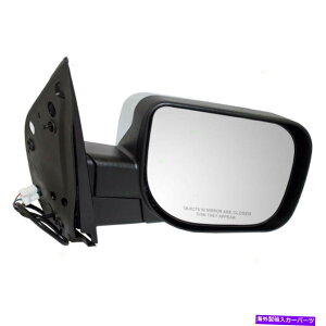 US~[ CtBjeBp̐VȃTCh~[NQX56YA}_^C^ New Passenger Power Side Mirror Chrome for Infiniti QX56 Nissan Armada Titan