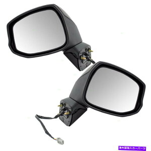 US~[ z_VrbN12 13TChr[p[~[̃ZbgMKXƃnEWO Fits Honda Civic 12 13 Set of Side View Power Mirrors Heated Glass & Housing