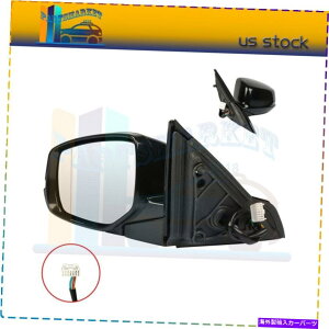 US�~���[ HO1320275 Honda Accord 2013-16 POWER���M�M�������v�u���b�N�~���[��LH�T�C�h HO1320275 LH Side For Honda Accord 2013-16 Power Heated Signal Lamp Black Mirror�y���s�A���i�z