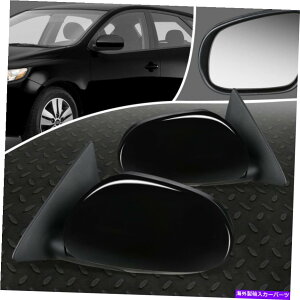 USミラー 10-13のKia Forte KoupペアOEスタイルマニュアル調整サイドビュードアミラー FOR 10-13 KIA FORTE KOUP PAIR OE STYLE MANUAL ADJUSTMENT SIDE VIEW DOOR MIRROR