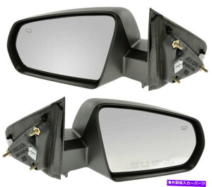 US�~���[ TRQ�T�C�h�r���[�́A08-13�_�b�W�A�x���W���[�p�̃p���[���M�u���b�NLH��RH�y�A���~���[�����O���܂� TRQ Side View Mirrors Power Heated Black LH & RH Pair for 08-13 Dodge Avenger